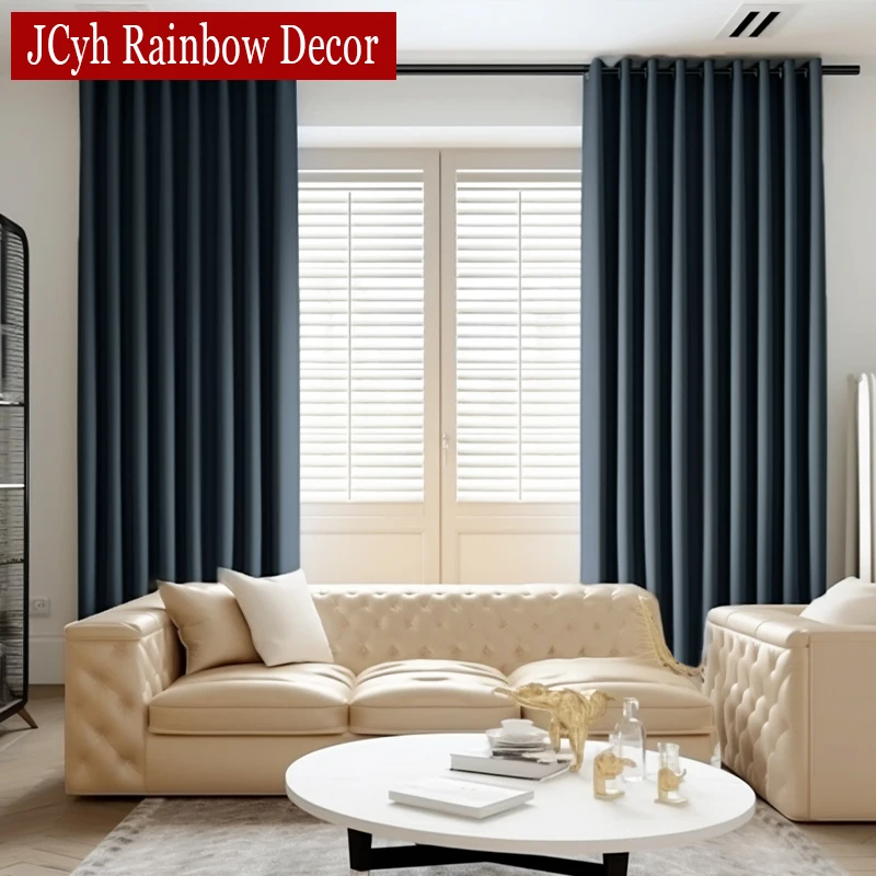 Hall Opaque Blackout Curtains for Windows Modern Blind Cutain for Living Room Dormitorios Cortinas Rideaux Occultant Shading 95%