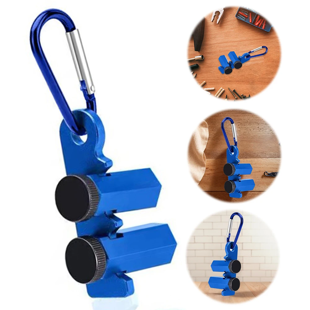 Tall Stair Gauges with Carabiner Square Auxiliary Clamp Aluminum Alloy for Woodworking Layout Tool