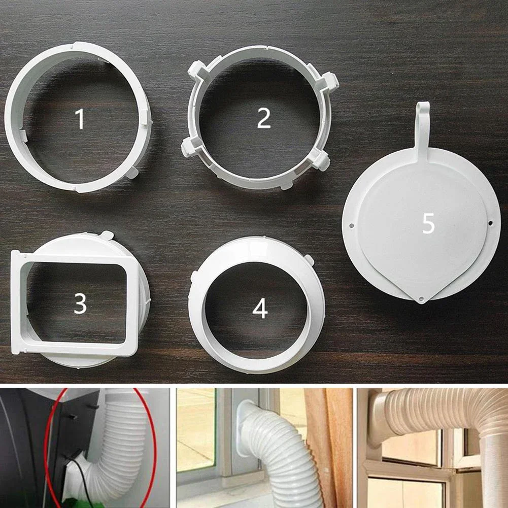 15cm Exhaust Duct Pipe Adapter Hose Interface Connector 15*11.6cm Mobile Air Conditioner 15cm Window Seal Air Vent Accessory