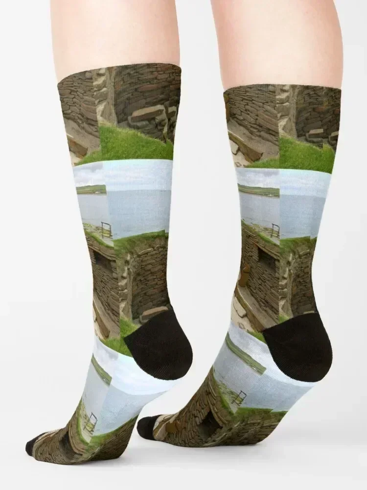 Orkney Islands - Historical monuments Socks Christmas kawaii Toe sports Soccer Socks Men Women's