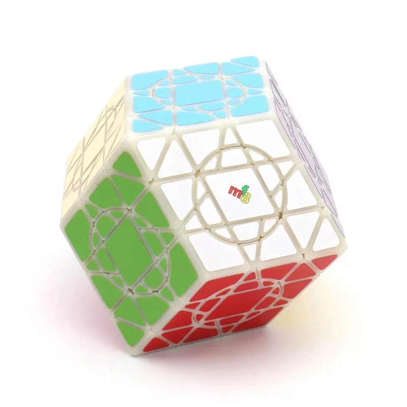 New Original mf8 Crazy DodeRhombus Magic Cube 3 Layer Rhombic Dodecahedron Cube Professional Eduational Toys Game Logic Stickers