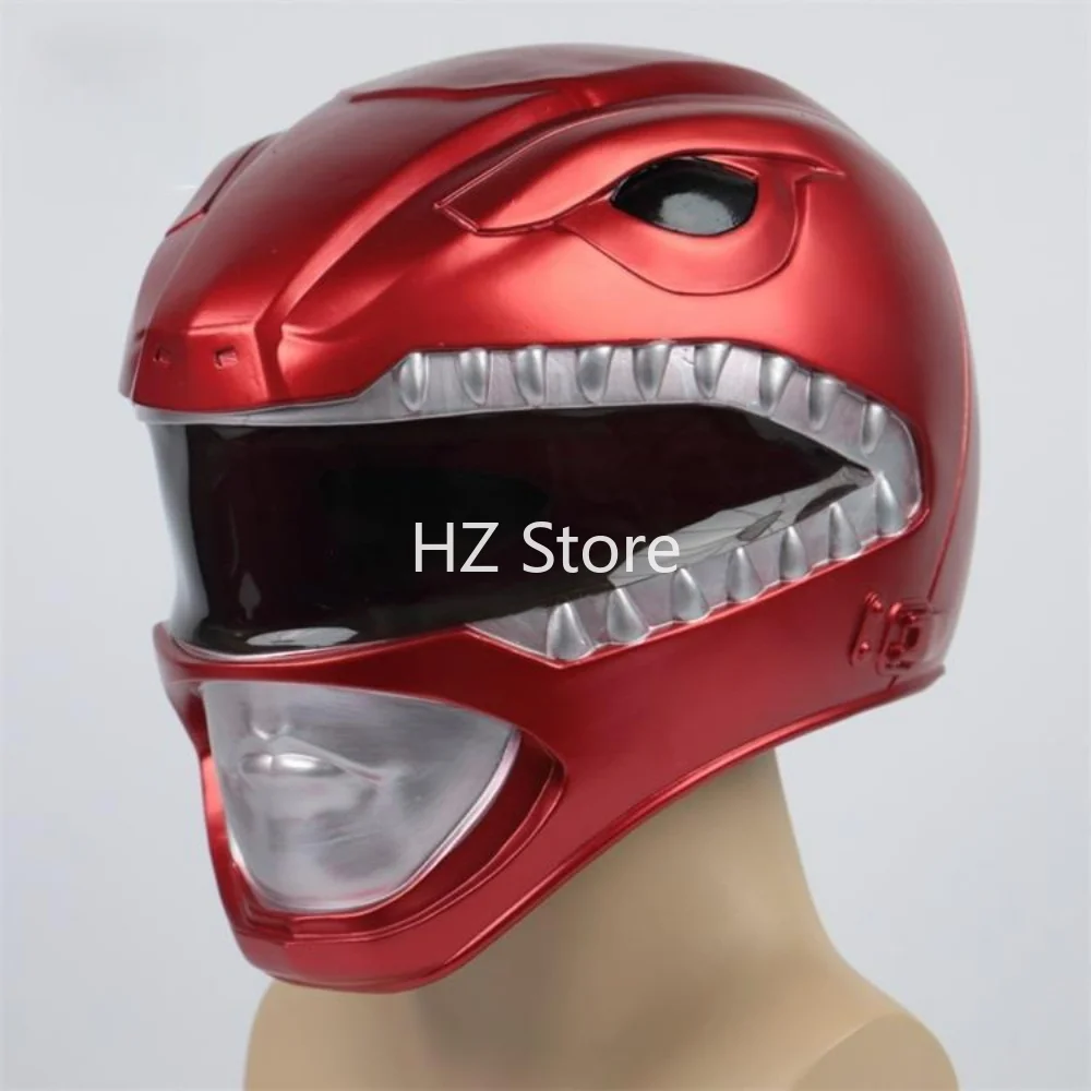 Mighty Morphin Power Rangers 1:1 Red Ranger Helmet Halloween Cosplay Toy for Birthday Gift