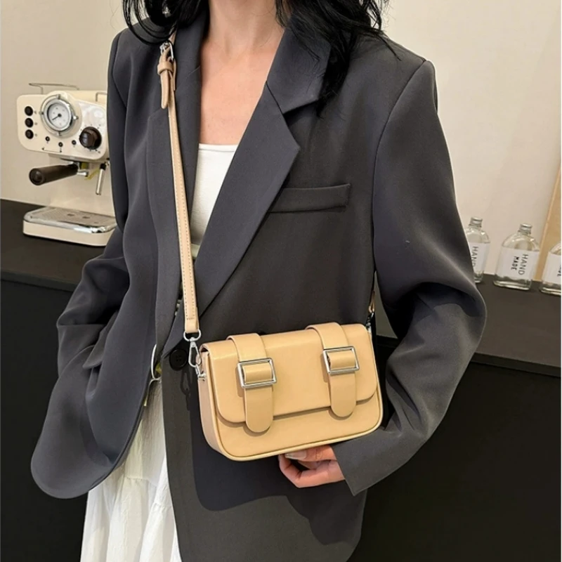 2025 Stylish Women's Small Square Shoulder Bag Lady Casual Crossbody Purse Female Simple Daily Messenger Bag 6