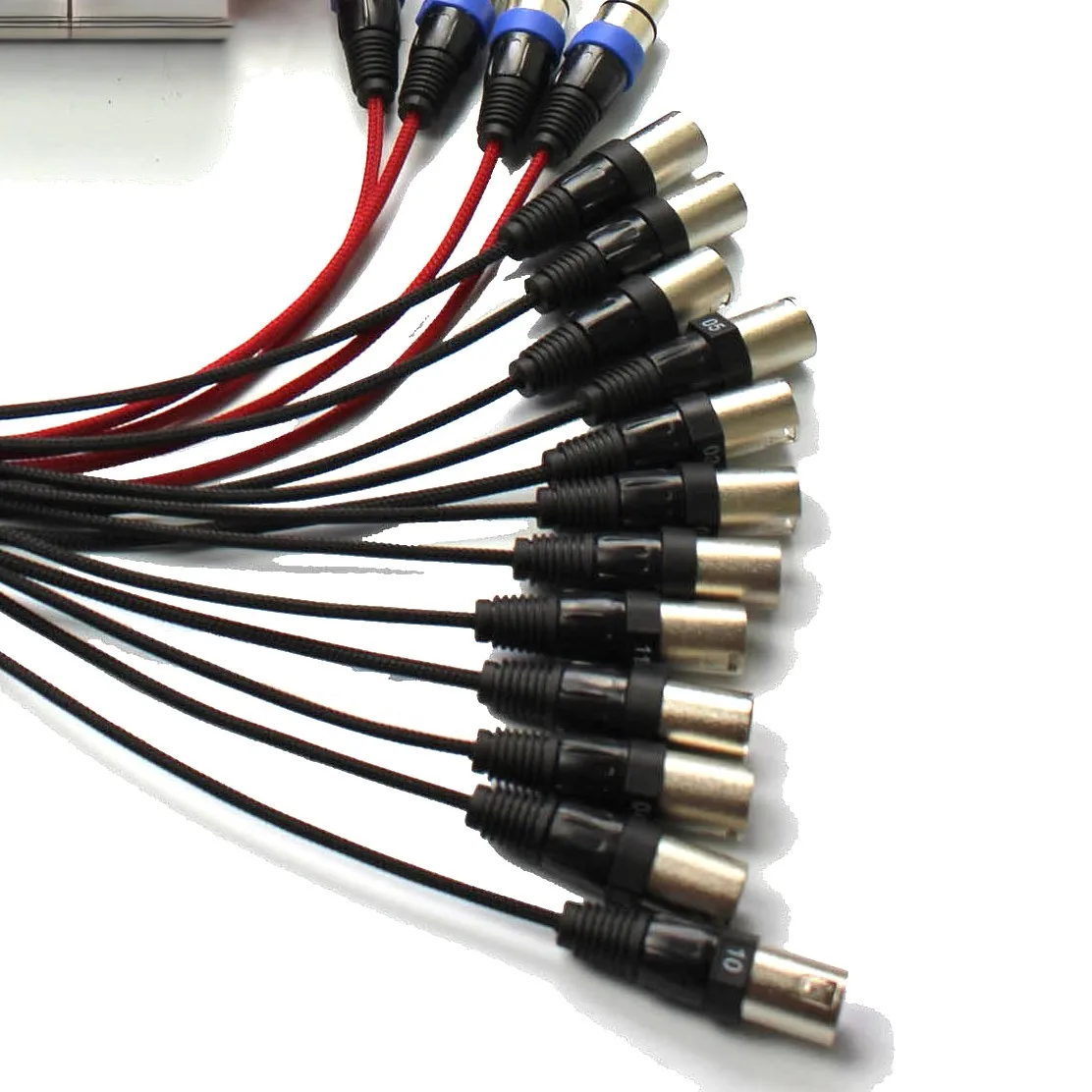 NMBJCKO 16 Channel 3 Pin XLR Snake Cable with Male connector to XLR female socket Audio Cord snake cable