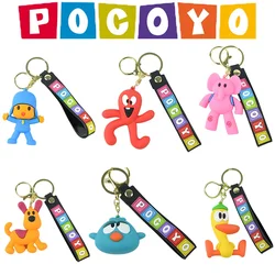 Set Wholesale POCOYO Keychain Pendant Figure Doll Toy Cute Cool Cartoon Doll Toy Model Figure Decoration Birthday Gift