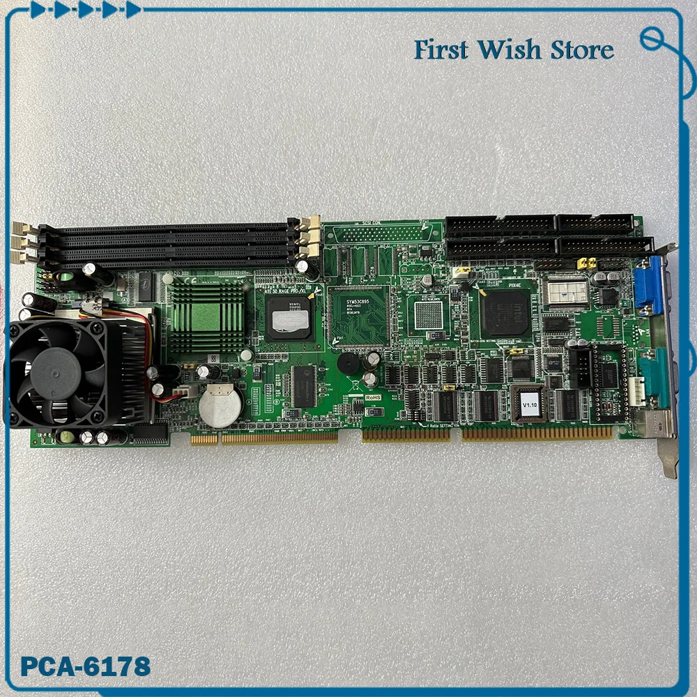 

For Advantech Network port industrial computer motherboard PCA-6178 Rev.C1 19C2617800 PCA-6178V