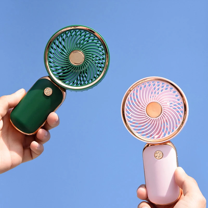 Wholesale Portable Cartoon Small Large Wind Mini Handheld Fan Usb Rechargeable Pocket Fan