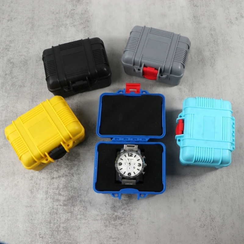 1 Slot Durable Watch Case Portable Plastic Watch Storage Box Waterproof Watch Organizer Storage Watch Case ABS Material