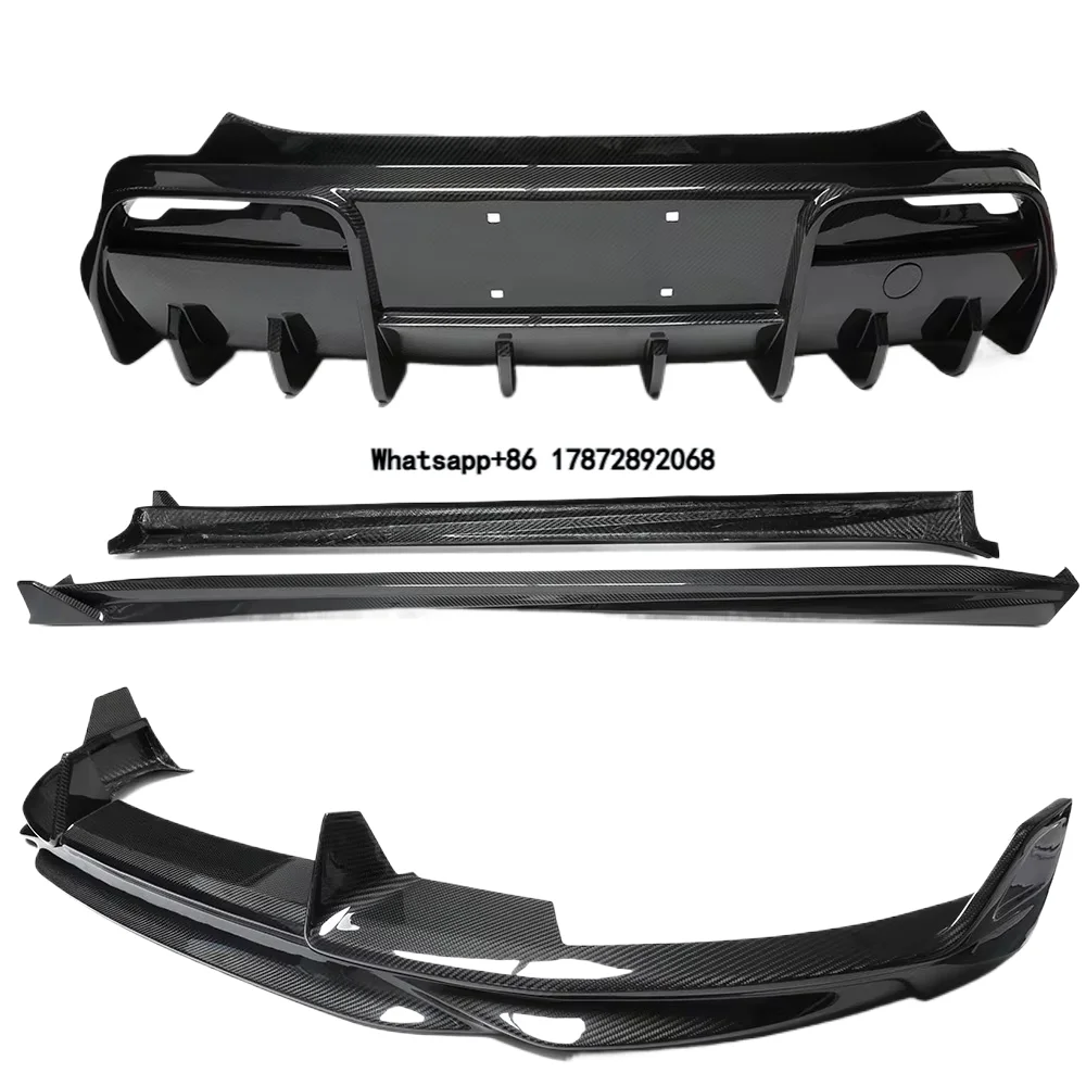 

For 2025+ MODEL Y Juniper Dry Carbon Fiber Body Kits Front Bumper Lip Rear Diffuser Side Skirts Shiny/Matte
