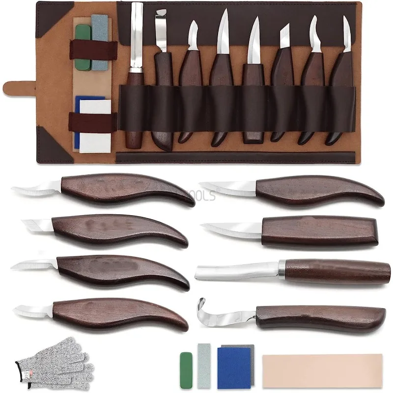 

Деревообрабатывающие инструменты, профессиональная квадратная ручка, резьба по дереву, винтажный кожаный набор, 12 предметов, рельефный проект деталей мебели, незаменимый