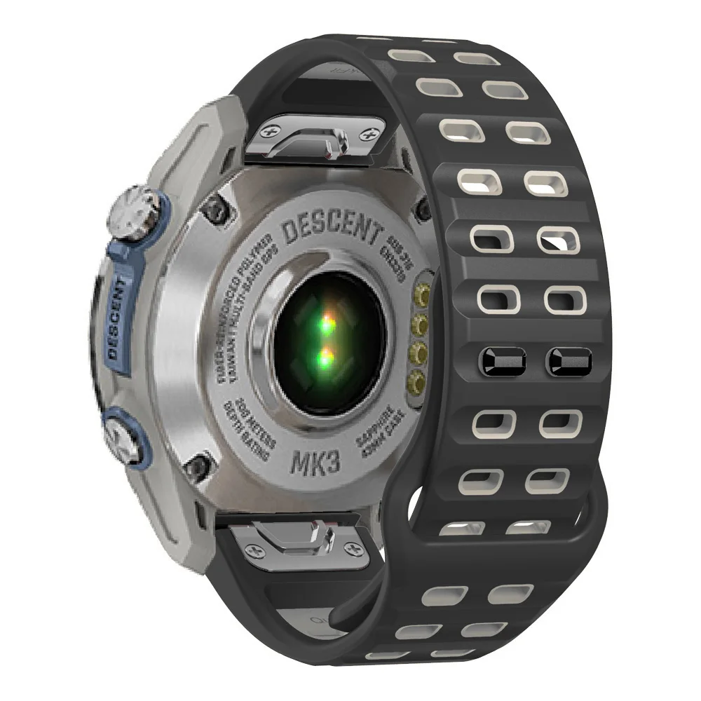 Горячий дышащий силиконовый ремешок QuickFit 26 мм 22 мм для Garmin Instinct 2X 2 Instinct 3 45 мм 50 мм Instinct E 45 мм ремешок для часов Correa