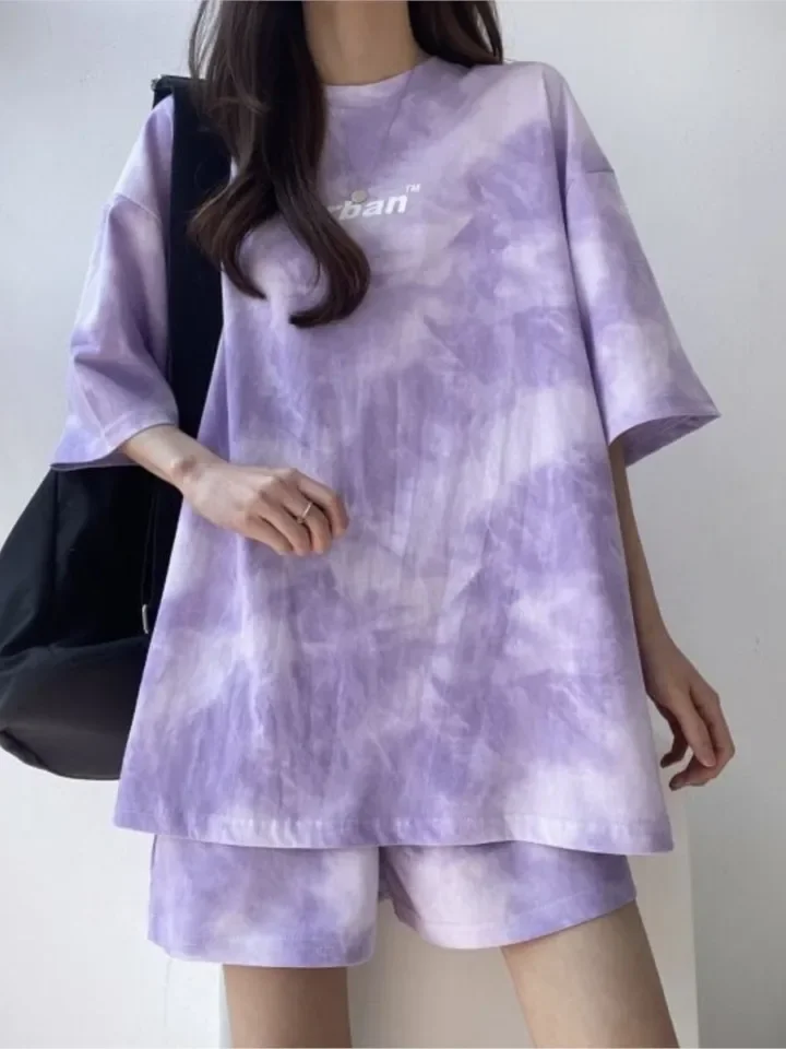 

Summer New Women's Sportswear Set Thin Top Shorts Casual Two-Piece Suit Five Colors 2025 Fashion Comfort 2 Piece Sets Clothing