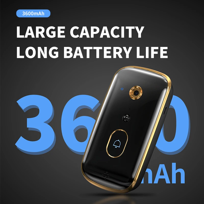 X10 WiFi 무선 스마트 홈 보안 초인종 카메라 감시 비디오 인터콤 야간 투시경 집에 대한 보안 경보 캡처