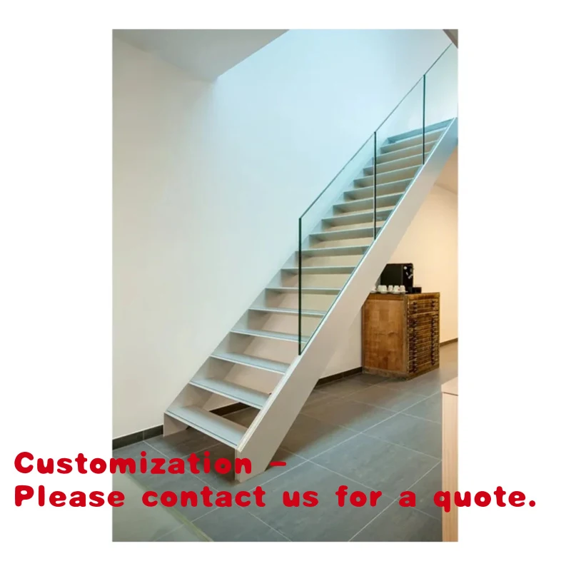 custom.Double Sides Plate Stairs Laser Cut Perforated Steel Panels Stair Floating Tread Effect Concealed Fixings Stairs