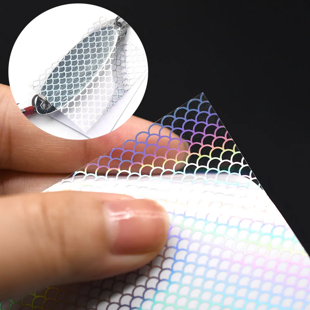 Pegatina reflectante de escamas holográficas para señuelos caseros - imagen 4
