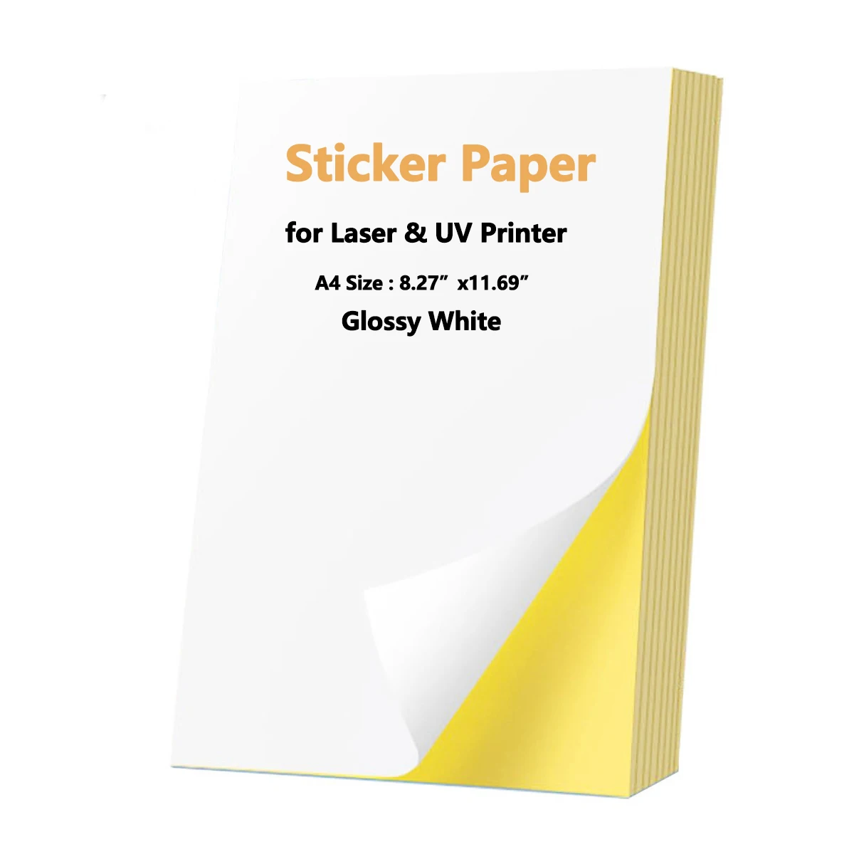 

[Adhesive | Sticker] 50pcs A4 Self-Adhesive Sticker Labels | Matte & Shiny Finish, Recyclable, Easy-to-Print & Durable | A4