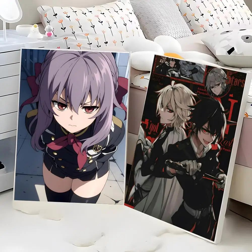 Vampire Anime Seraph Of The End Painting Calligraphy Poster Eco-Friendly Decor Vintage Office Frameless Canvas