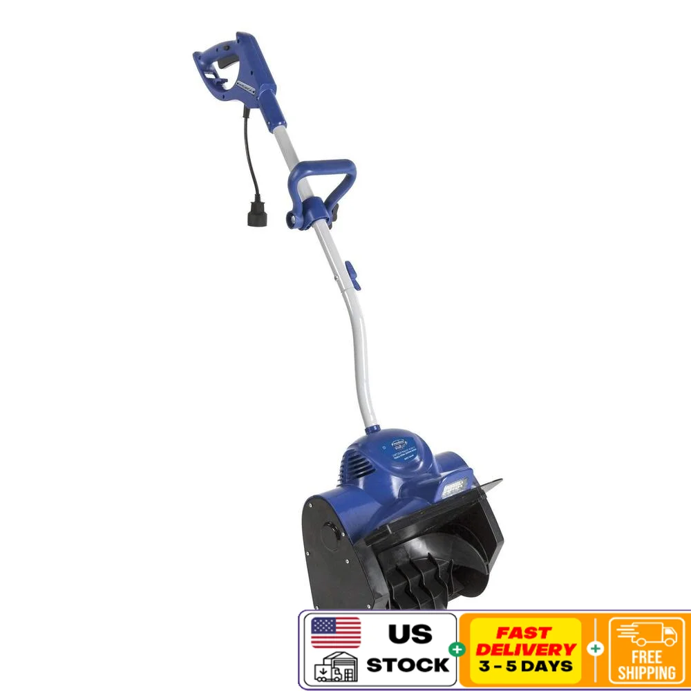 324E Electric Snow Shovel w/Headlights 11-Inch 10 Amp w/Lights Blue