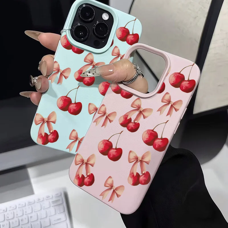 Рисунок 6 - Матовый чехол с матовым вишневым бантом для iPhone 16