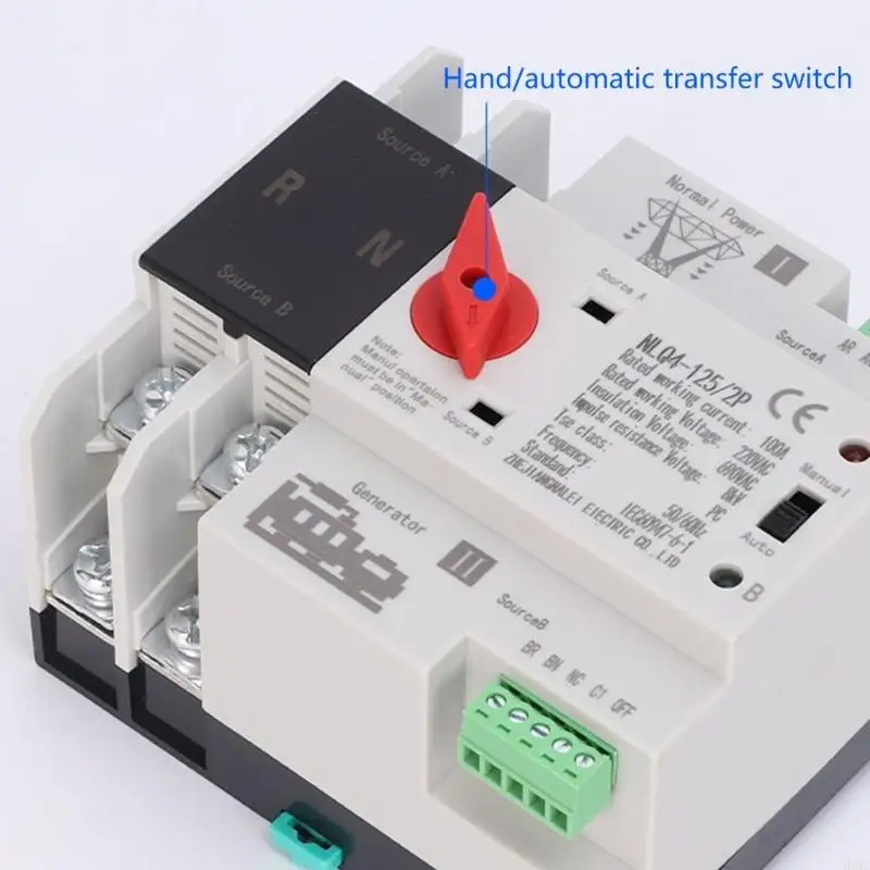 2P 100A Automatic Transfer Switches Voltage 220v Emergency Power backup automatic For Smart Home Emergency