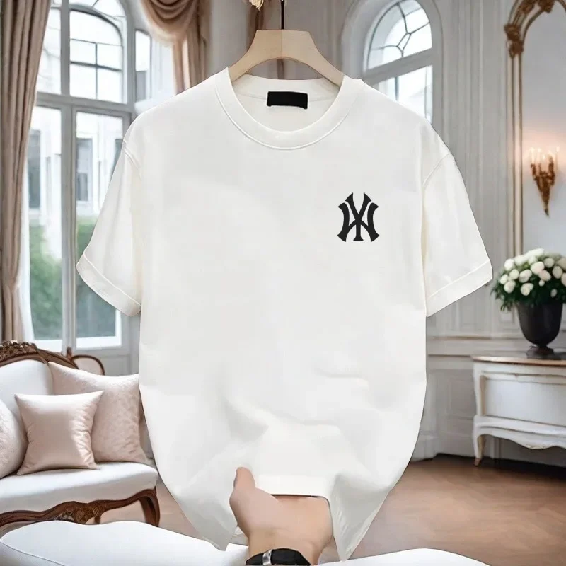 New 2026 men's printed short sleeved T-shirt fashionable summer thin breathable comfortable casual men's and women's styles