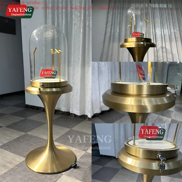 Custom.New Arrival Luxury Jewelry Shop Design Jewelry Cabinet Jewelry showcase Stainless Steel Glassjewellery Shop Counter Desig