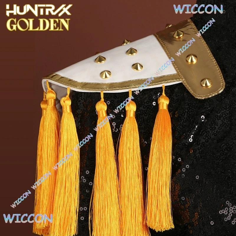 K-Pop Demon Outfit Hunters Mira Cosplay Clothes Costume Wig Performance Black Suit  Hallowen Girl Group Idol Roleplay Women Sexy