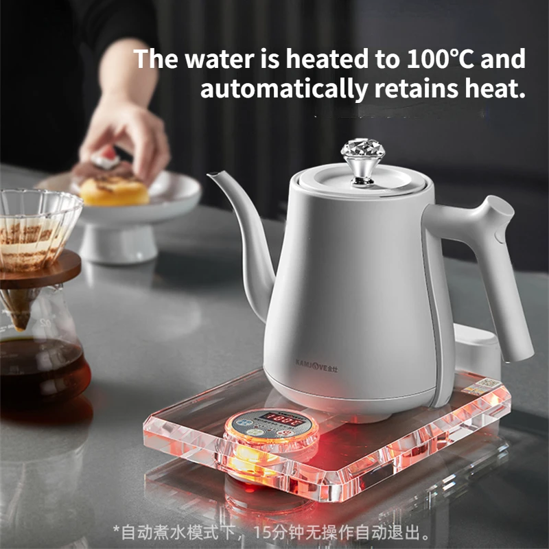 가정용 전기 주전자 크리스탈 유리 316 스테인레스 스틸 온도 조절 주전자, 220V