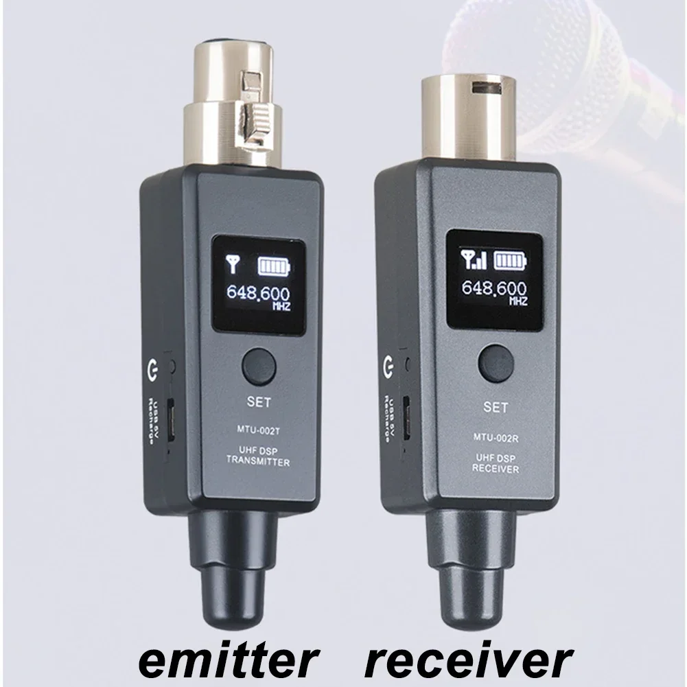 2.4GHz UHF XLR Adapter Wireless XLR Transmitter And Receiver For Dynamic Microphone Microphone wired converter