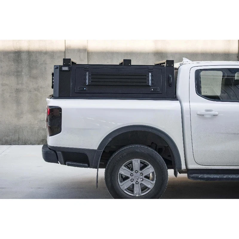 Bt SellingTruck Black Powder Coated  4x4 Pickup Truck Canopy  Semi-high  Bed CanopyHigh Quality