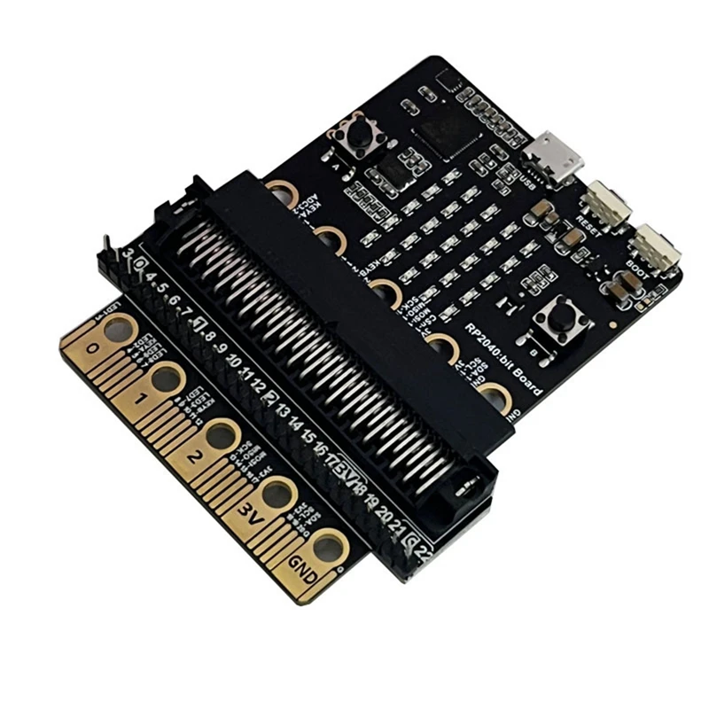 HOT-2PCS para Raspberry Pi PICO RP2040 Bit, placa base Compatible con BBC Microbit Shape Python, placa base de programación