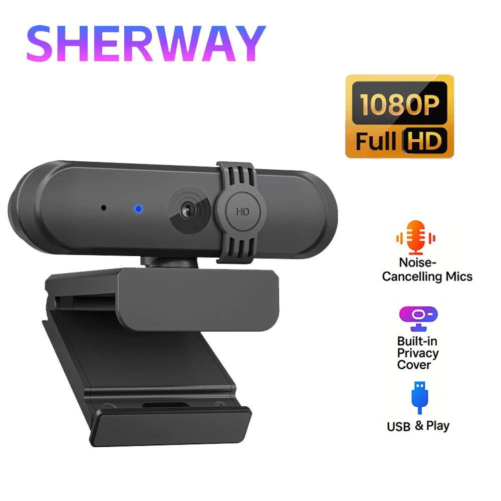 

Webcam 1080P Web Camera Mini Usb Web Cam for Pc for Live Streaming Conference Video Call for Laptop Pc Computer with Microphone