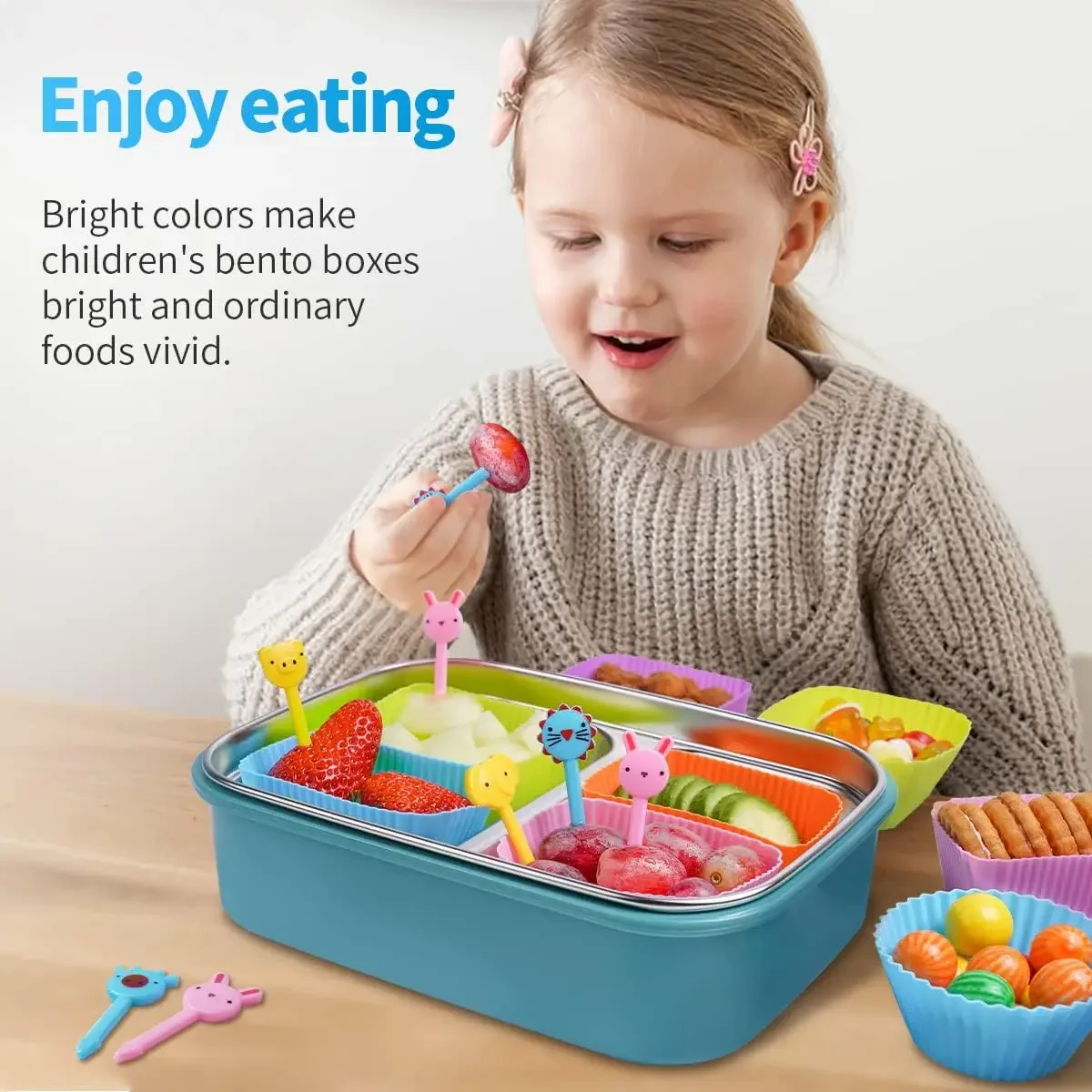 Food Grade Plastic Cake Forks Lot, Mini Cartoon Kids Cake Fruit Toothpick, Bento Lunch Accessories, Party Decor