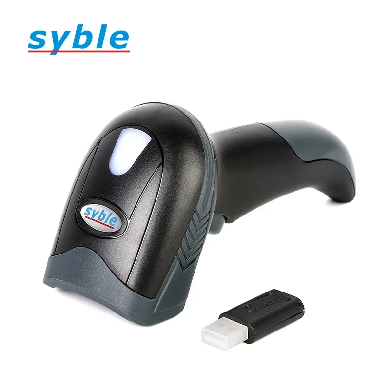 XB-6221RB 2.4G BT Syble Auto 1D Handheld Barcode Scanner Gun 2d Wireless Qr Reader