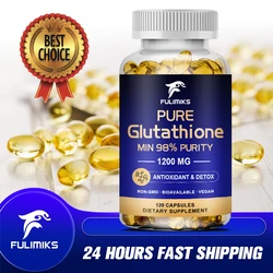 Glutathione Capsules 1,200mg Supplement, Detoxifying & Immune, Aging Defense, Energy, Glutathione Unique Formulation Reduced