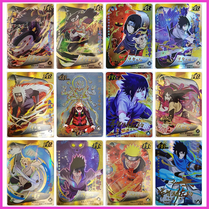 

Anime NARUTO Rare PR Reflections Flash Cards Uchiha Madara Senju Hashirama Itachi Toys for boys Collectible Cards Birthday Gifts