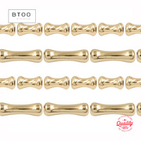 14K Gold Filled Bone Shaped Positioning Beads Bamboo Joint Tube Beads DIY Handmade Jewelry Accessories for Crafting