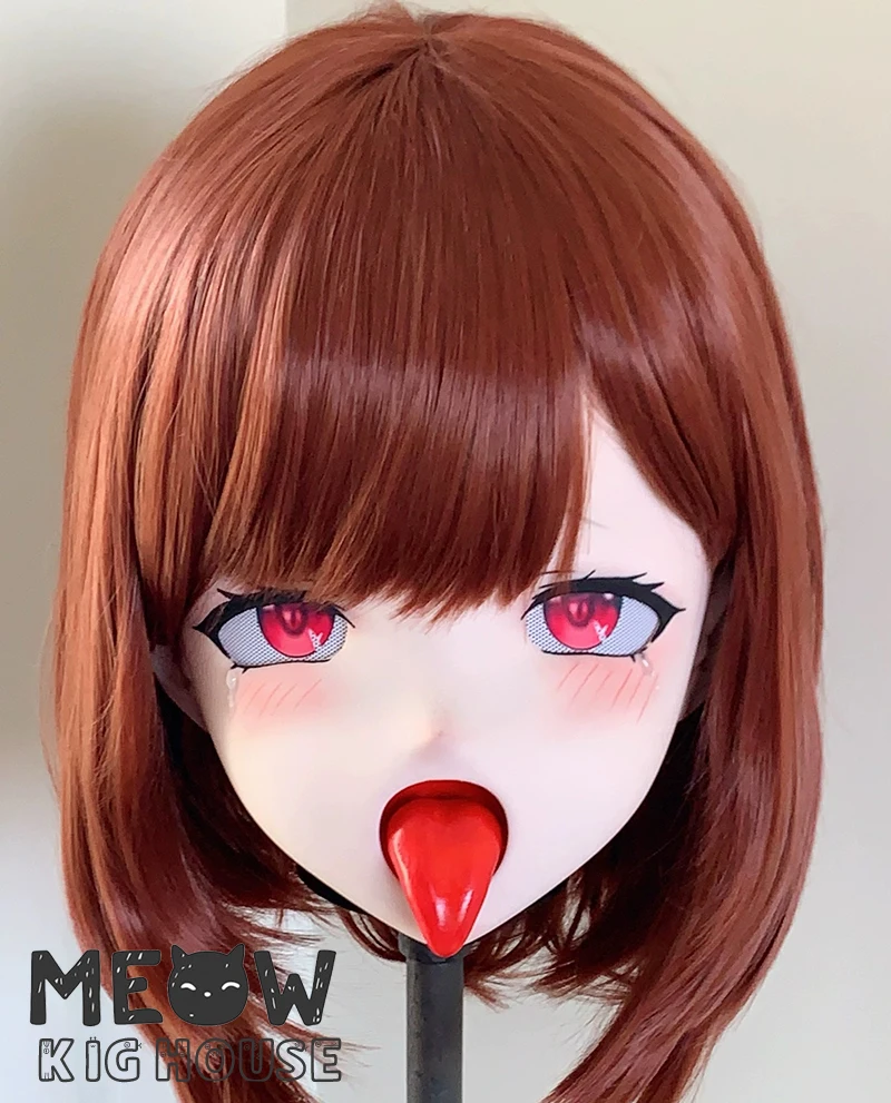 

(STK020) Stock PLA Material Full Head Lockable Crossdress Male to Female Japanese Cartoon Anime Game Character Kigurumi Mask