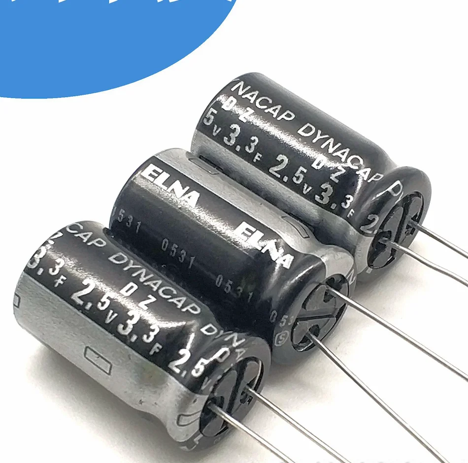 10PCS Original ELNA 2.5V3.3F Super Dynacap Dzn 3.3F 2.5V DZ-2R5D335T 3.3F/2.5V 13X23MM