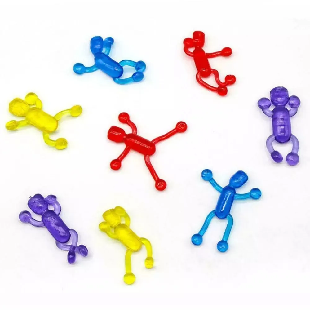 New TPR Squeeze Toy Color Random Sticky Hands Whole Person Props Elastic Release Toys