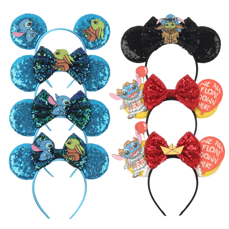 

1pc Disney Headband Fun Stitch Pattern Design Parent-child Party Holiday Accessories Girls' Exquisite Gifts Hair Accessories