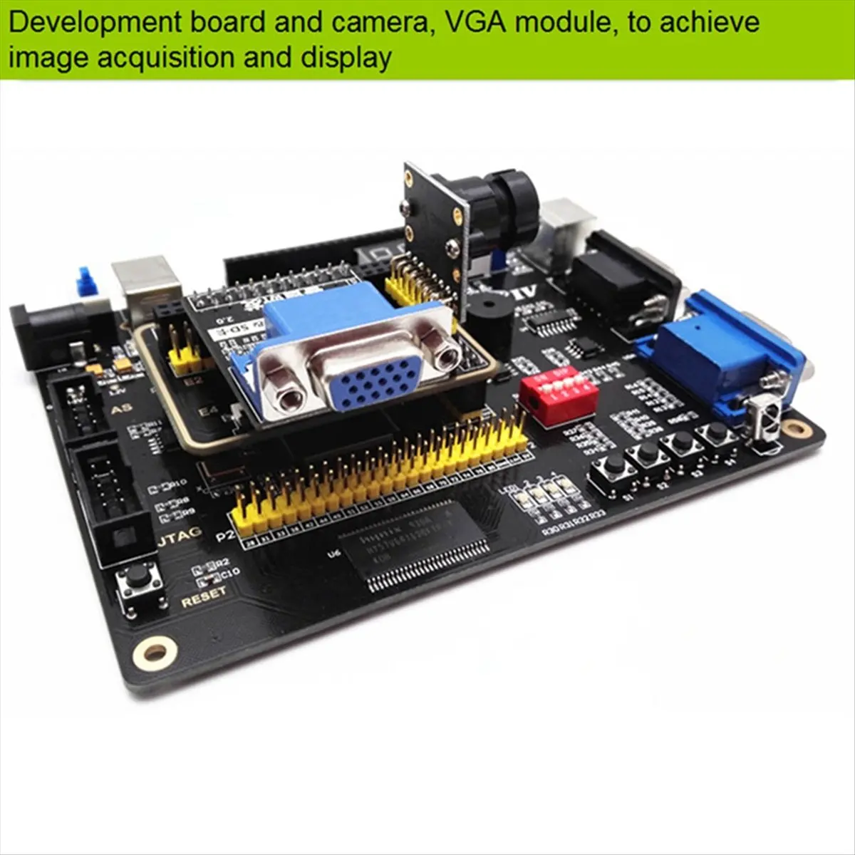 

(A26M) Комплект для разработки EP4CE6 E22C8N: Плата разработки + USB-программатор, USB-кабель и выключатель питания