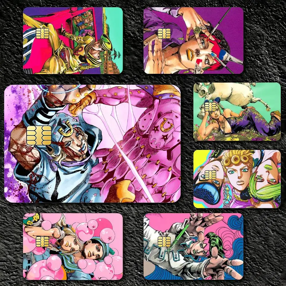 

JoJos B-Bizarres Adventures Credit Card Skin Stickers For VISA Bank Bus Metro Access Card Protective Film Cover Sticker