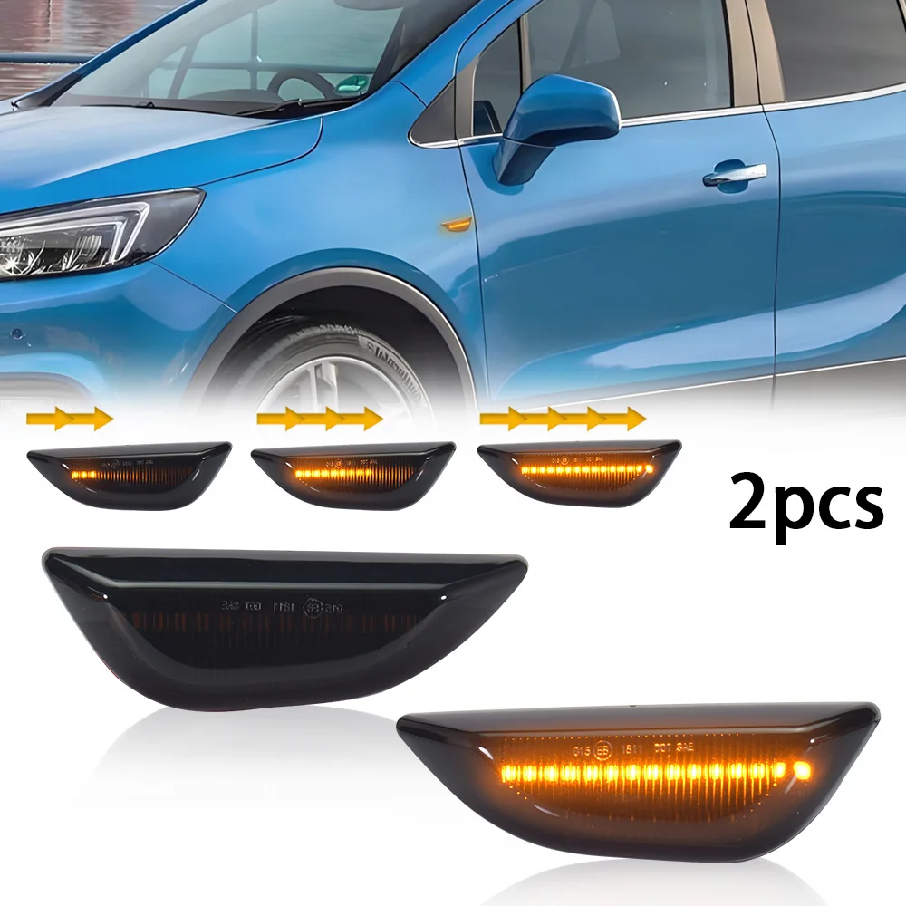 For Opel Mokka 2012-2016 Chevrolet Trax 2013-2019 Buick Encore 2013-2020 LED Side Marker Lamp Fender Dynamic Turn Signal light