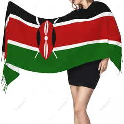 Kenya Flag Scarf Pashmina Warm Scarves Shawl Wrap Hijab Spring Winter Multifunction Unisex