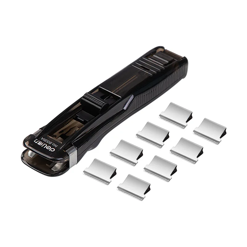 Metal Clip Push Clipper Latest Stapler Paper Fixing Organizing Stapler Reusable Portable Push Clamp Not Damage Paper