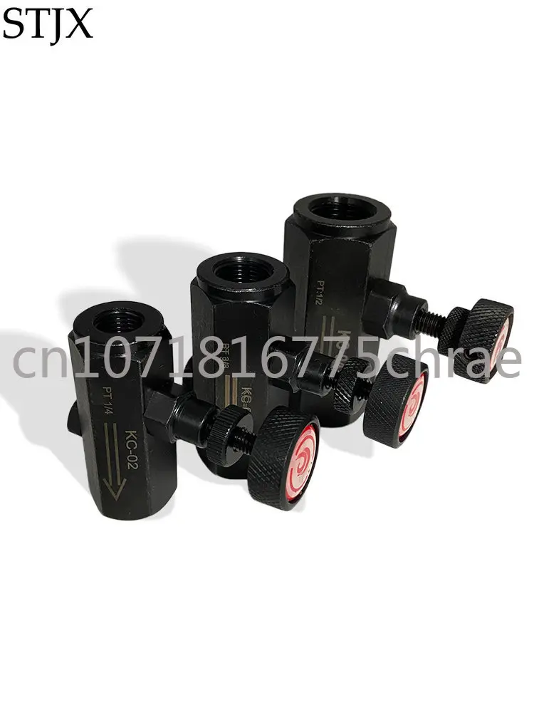 1pc Hydraulic/oil Pressure Tube Type One-way Throttle Flow Control Regulating Valve KC-02/03/04/06 KC Throttle