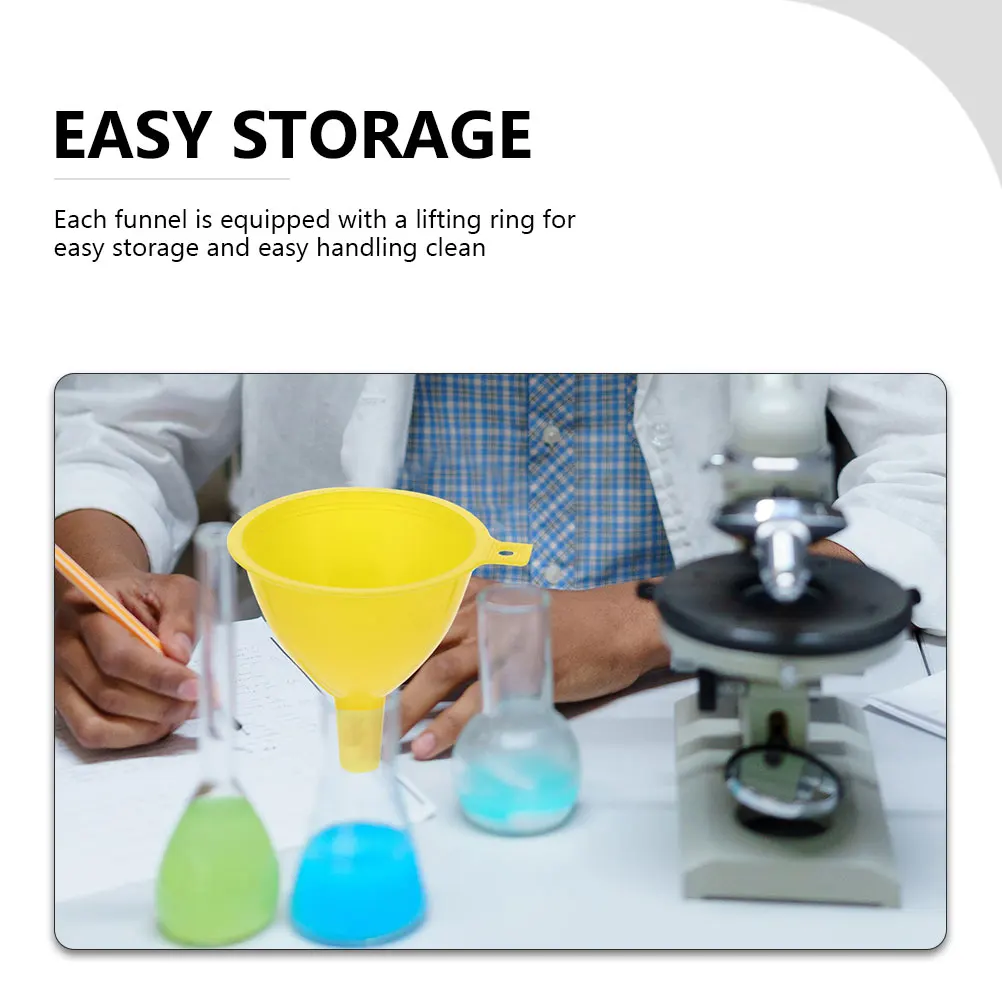 

12pcs Laboratory Funnel 60Mm Plastic Triangular Funnels For Use Separating Liquid Filter Filling Tool