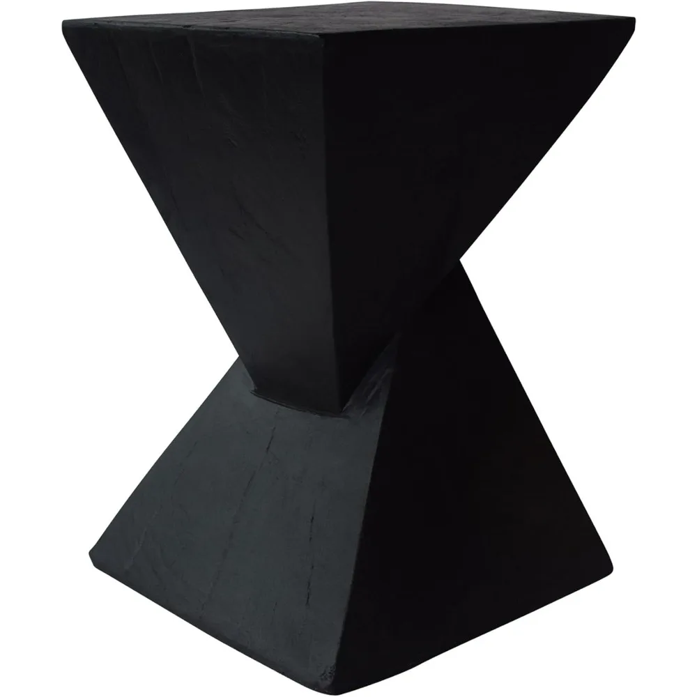 

Lightweight concrete decorative table, hourglass structure and imitation wood veneer coffee table, side table