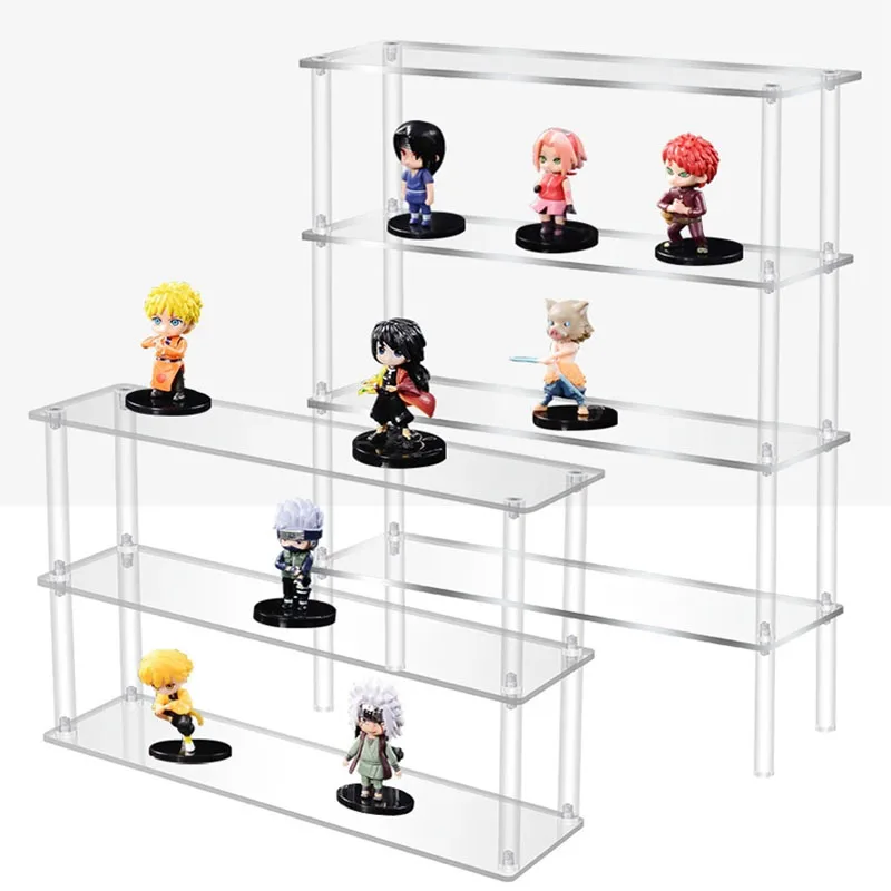 Clear Acrylic Display Riser Stand for Funko POP Figures, Cupcake Cosmetic Perfume Clay Doll Jewelry for Display Stand Organizer